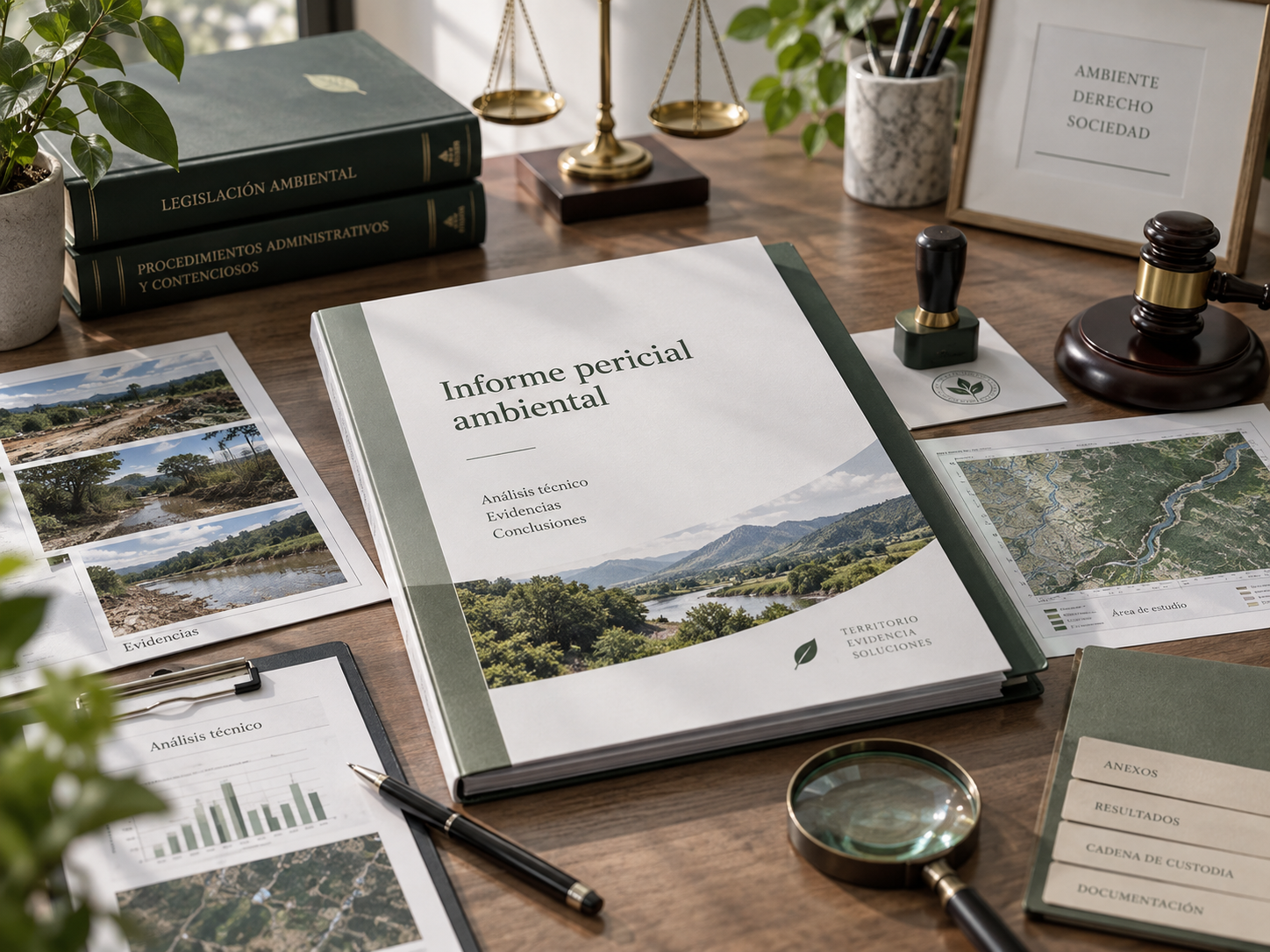 Informe pericial ambiental con documentaci&oacute;n t&eacute;cnica y evidencias